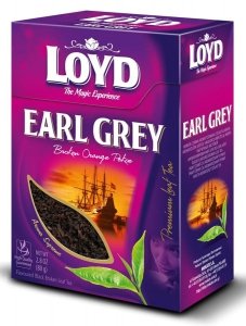 Liściasta Herbata Czarna Premium Earl Grey Jakościowe Liście 100g LOYD