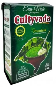 Yerba mate Cultyvada PREMIUM Vacuum Chimarrao Erva mate 1kg - Brazylia