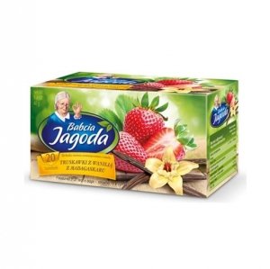Ekspresowa Herbata Owocowa Truskawka Wanilia Madagaskar 20 T. Babcia Jagoda