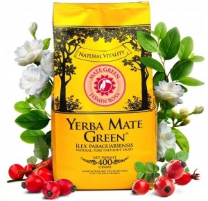 Yerba Mate Green Jaśmin Rosa 400g - Jaogulan + Róża