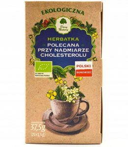 HERBATKA POLECANA PRZY NADMIARZE CHOLESTEROLU BIO (25 x 1,5g) g DARY NATURY
