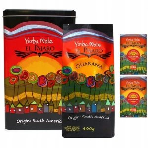 Yerba Mate El Pajaro Guarana w puszce YERBERA 500g 0,5kg MOCNA