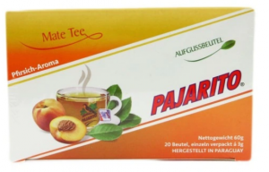 Yerba Mate Pajarito Brzoskwiniowe saszetki 20x3g