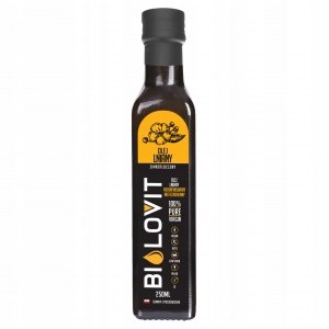 Olej Lniany Zimnotłoczony Naturalny 250 ml - Bilovit