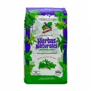 NOWA Yerba Mate Pajarito Compuesta Con Hierbas 500g Menta Burrito Cedron