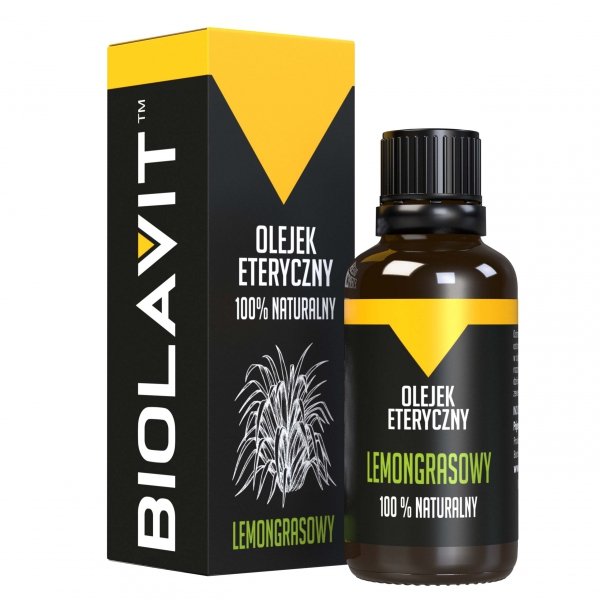 Olejek eteryczny XL z trawy cytrynowej cytrusowy Bilovit 30 ml lemongrasowy
