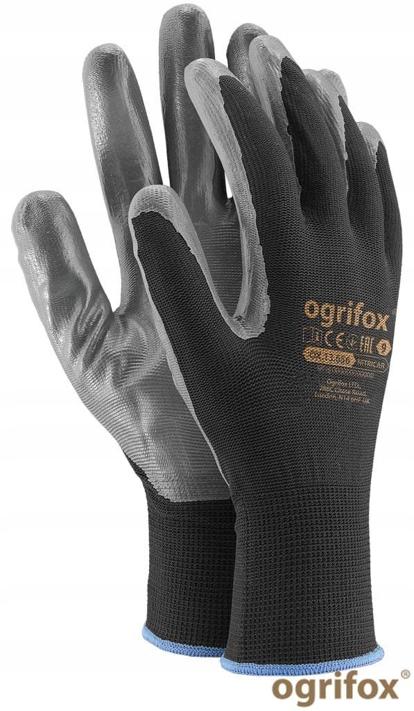 Rękawice Ogrifox OX-NITRICAR_BS9 rozmiar 9 - L Rękawiczki ROBOCZE 12 par