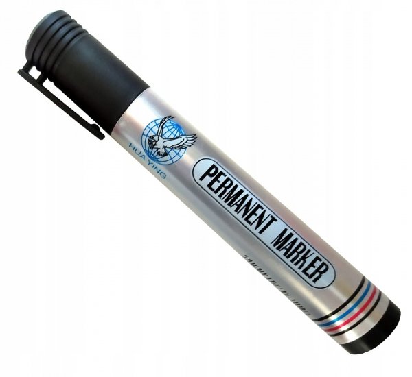 MARKER PERMANENTNY OKRĄGŁY CZARNY WODOODPORNY Flamaster budowlany 1 sztuka