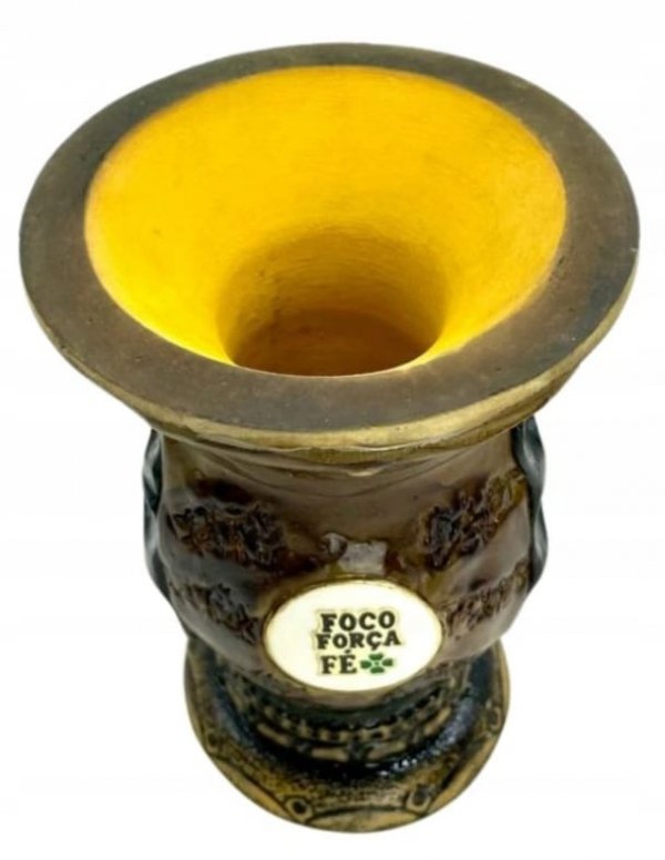 Matero Porongo Cuia Zdobiona INOX Chimarrao - Do Yerba Mate