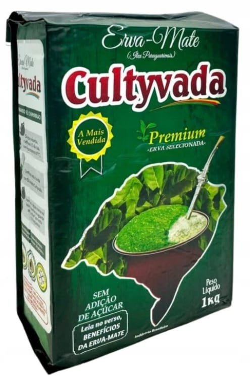 Yerba mate Cultyvada PREMIUM Vacuum Chimarrao Erva mate 1kg - Brazylia