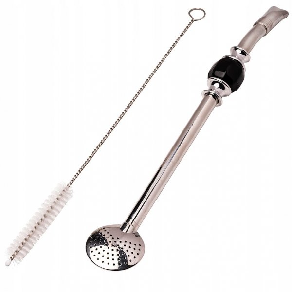 Zestaw Startowy do Yerba Mate Tykwa Ceramiczna DIAMENT + Bombilla - Czarna