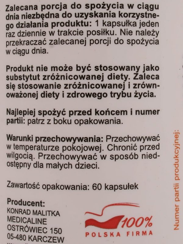 Suplement diety Medicaline Witamina K2 Mk-7 Z Natto Forte kapsułki 60 szt.