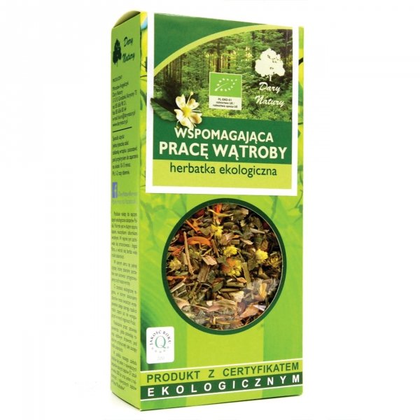 HERBATKA WSPOMAGAJĄCA PRACĘ WĄTROBY BIO 50 g - DARY NATURY