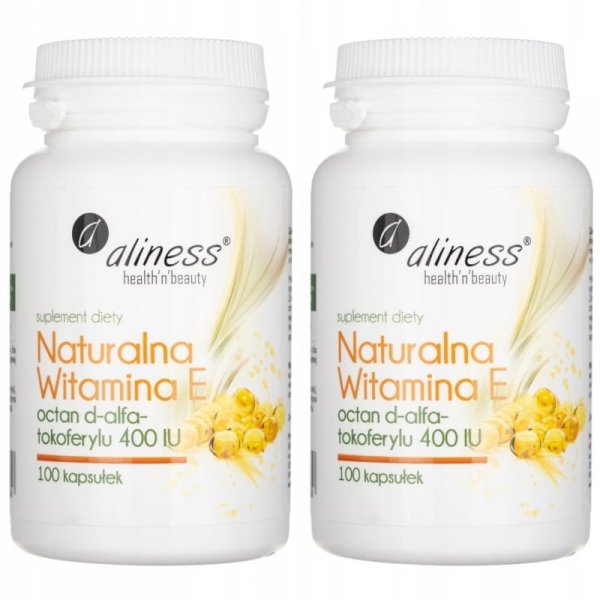 Suplement diety Aliness Naturalna witamina E kapsułki 100 szt.