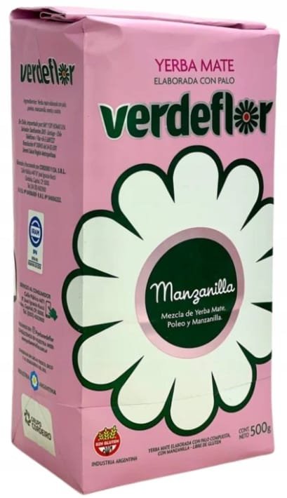 Yerba Mate Verdeflor Manzanilla 500g 0,5kg Poleo Ziołowa Argentynka
