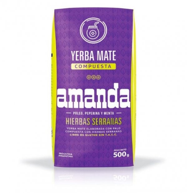 Yerba Mate Amanda Hierbas SERRANAS 500g Violeta