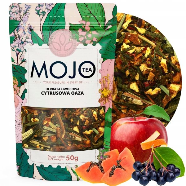 Herbata owocowa MOJO TEA CYTRUSOWA OAZA sencha owocowa 50 g