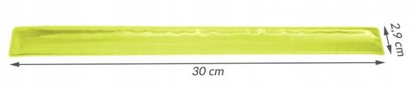 OPASKA ODBLASKOWA SAMOZACISKOWA OSTRZEGAWCZA ODBLASK NA RĘKĘ ROWER 30 cm