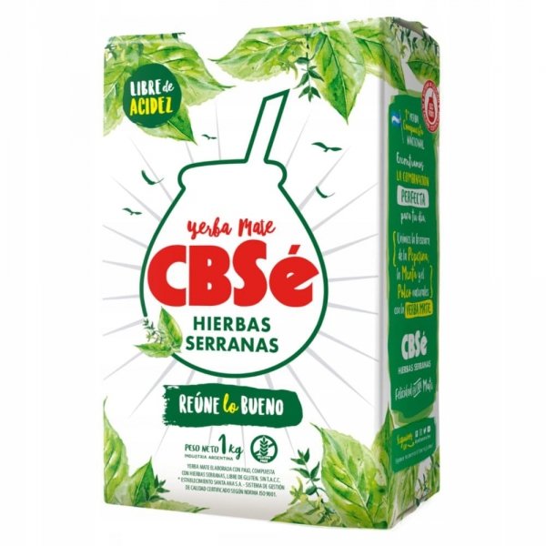 Yerba Mate CBSe hierbas serranas 1kg XL ziołowa 1000g