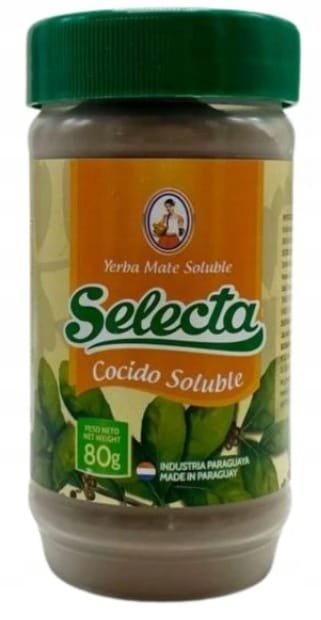 Yerba Mate Rozpuszczalna Selecta Cocido Soluble Instant 80g w słoiku