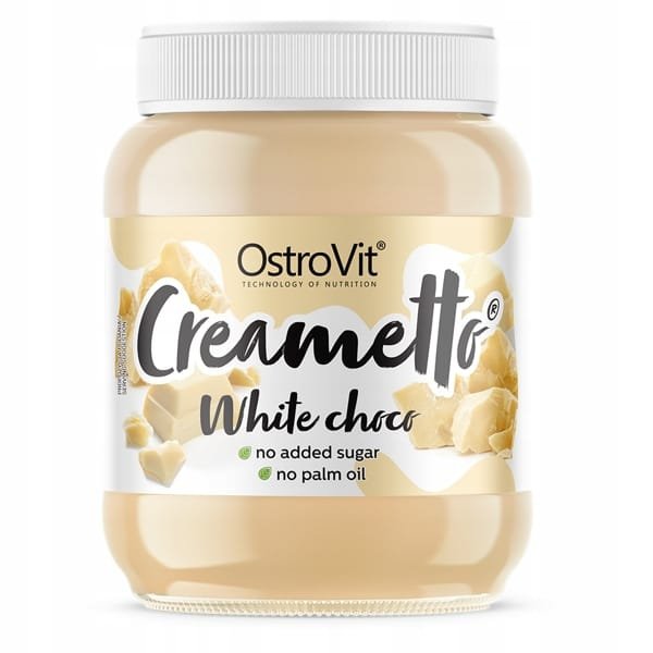 OstroVit Creametto KREM BIAŁA CZEKOLADA BEZ CUKRU 350g