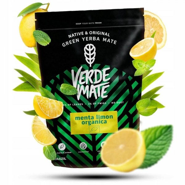 Yerba Verde Mate Green Organica Menta Limon 400g 0,4 kg