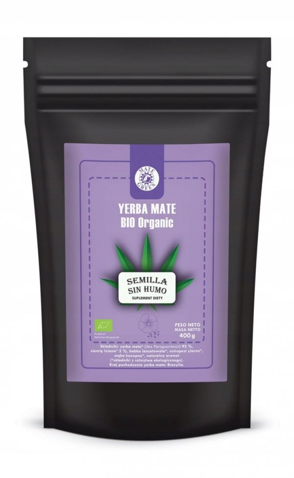 Yerba Mate BIO Organic Semilla Sin Humo 400g 0,4kg