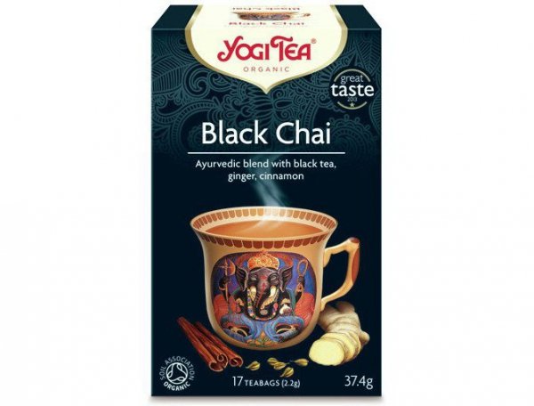 HERBATA BLACK CHAI BIO (17x2,2g) - YOGI TEA