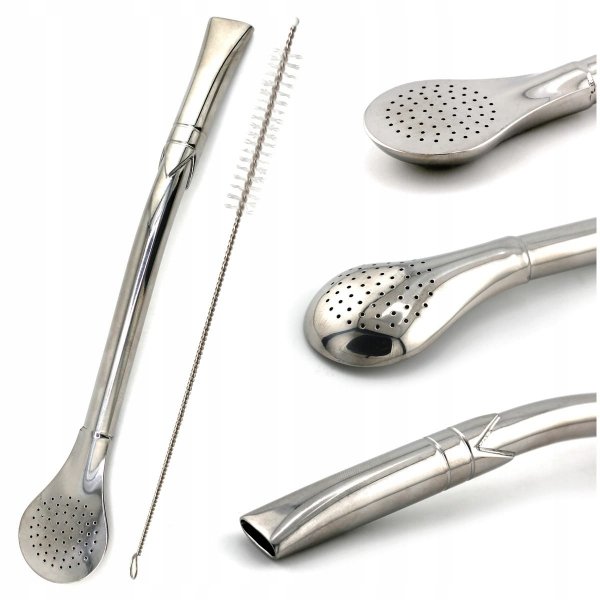 Bombilla PREMIUM INOX Solido Valerios Tubo Estado 19 cm