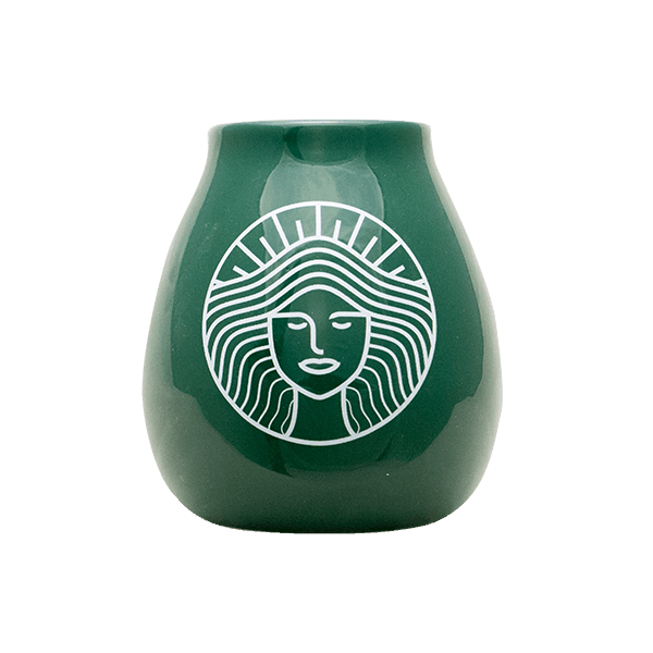 Matero Ceramiczne Zielone Pachamama do Yerba Mate