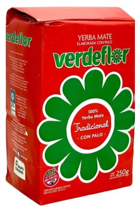 Yerba Mate Verdeflor Tradicional Elaborada Con Palo 0,25kg 250g