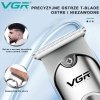 VGR V-071 Trymer do włosów srebrny TURBO