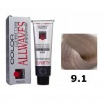 ALLWAVES FARBA DO WŁOSÓW 100ML 9.1 BARDZO JASNY POPIELATY BLOND