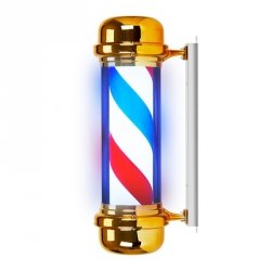 Plafon podświetlany pole barber shop BB-02 złoty duży