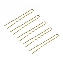 Kokówki fryzjerskie do włosów E-57 120 szt. 5,6 cm złote