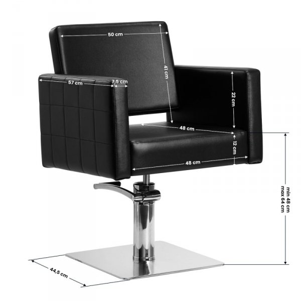 Fotel fryzjerski Gabbiano Ankara czarny