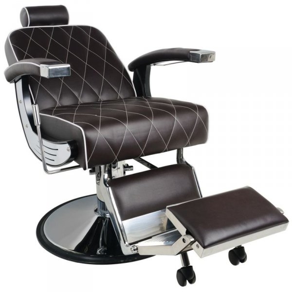 Gabbiano fotel barberski Imperial brązowy