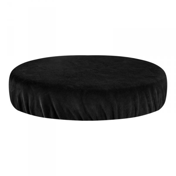 Pokrowiec na taboret welur czarny