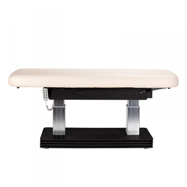 Leżanka SPA Sillon Comfort kremowa z czarną podstawą