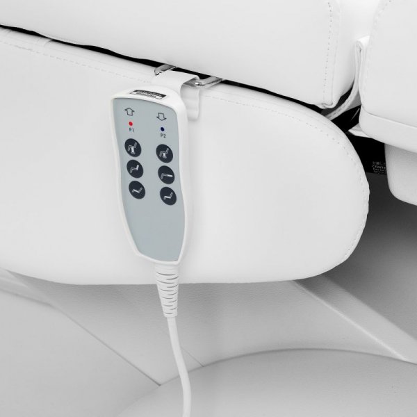Fotel kosmetyczny do pedicure elektryczny Azzurro Lux 3 silniki biały