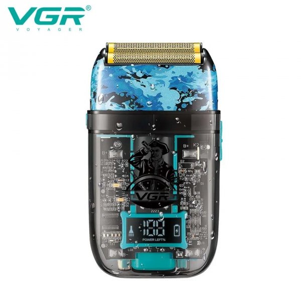 VGR V-352 Golarka foliowa niebieska wodoodporna