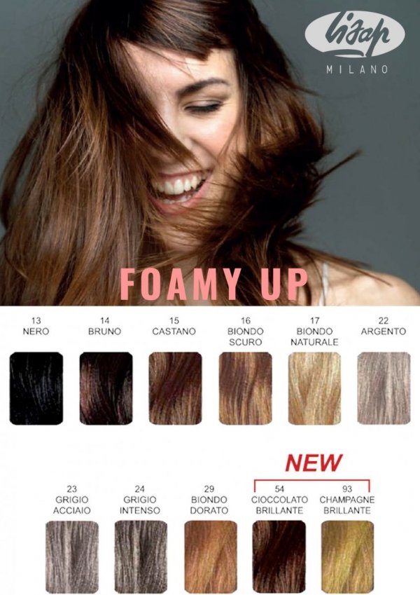 LISAP FOAMY UP PIANKA KOLORYZUJĄCA WŁOSY 200 ML 15 ŚREDNI BRĄZ