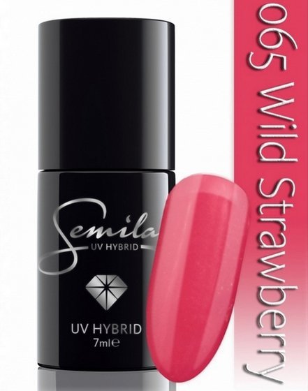 SEMILAC 065 UV HYBRID WILD STRAWBERRY LAKIER  HYBRYDOWY 7 ML