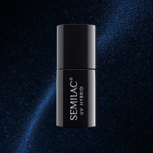 SEMILAC 613 BLUE LAKIER HYBRYDOWY 7 ML CAT EYE