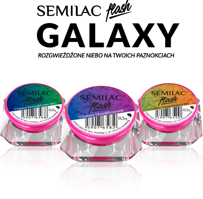SEMILAC 665 FLASH GALAXY PURPLE&amp;ROSA