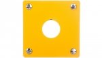 Płyta czołowa do montażu podtynkowego 1-otwór (żółta) 22mm M22-EY1 216542