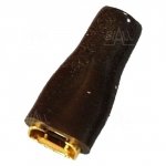 ZKF-5mm2-6.3BK  Konekt. żeński złocony, czarna osłonka
