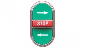 Napęd przycisku potrójny zielony/czerwony /STRZAŁKI LEWO-PRAWO STOP/ z samopowrotem LPCB7365
