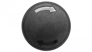 Napęd przycisku grzybkowego 40mm czarny bez samopowrotu obrotowy bez adaptera LPCB6342