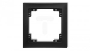 DECO Ramka uniwersalna pojedyncza z tworzywa DECO Soft czarny mat 12DRSO-1